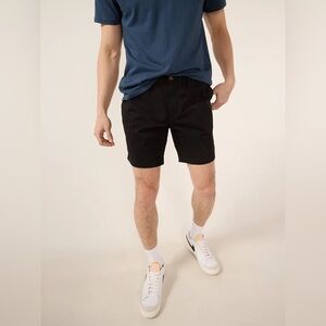 Chubbies The Dark N Stormies 7” shorts elastic waist black Size L